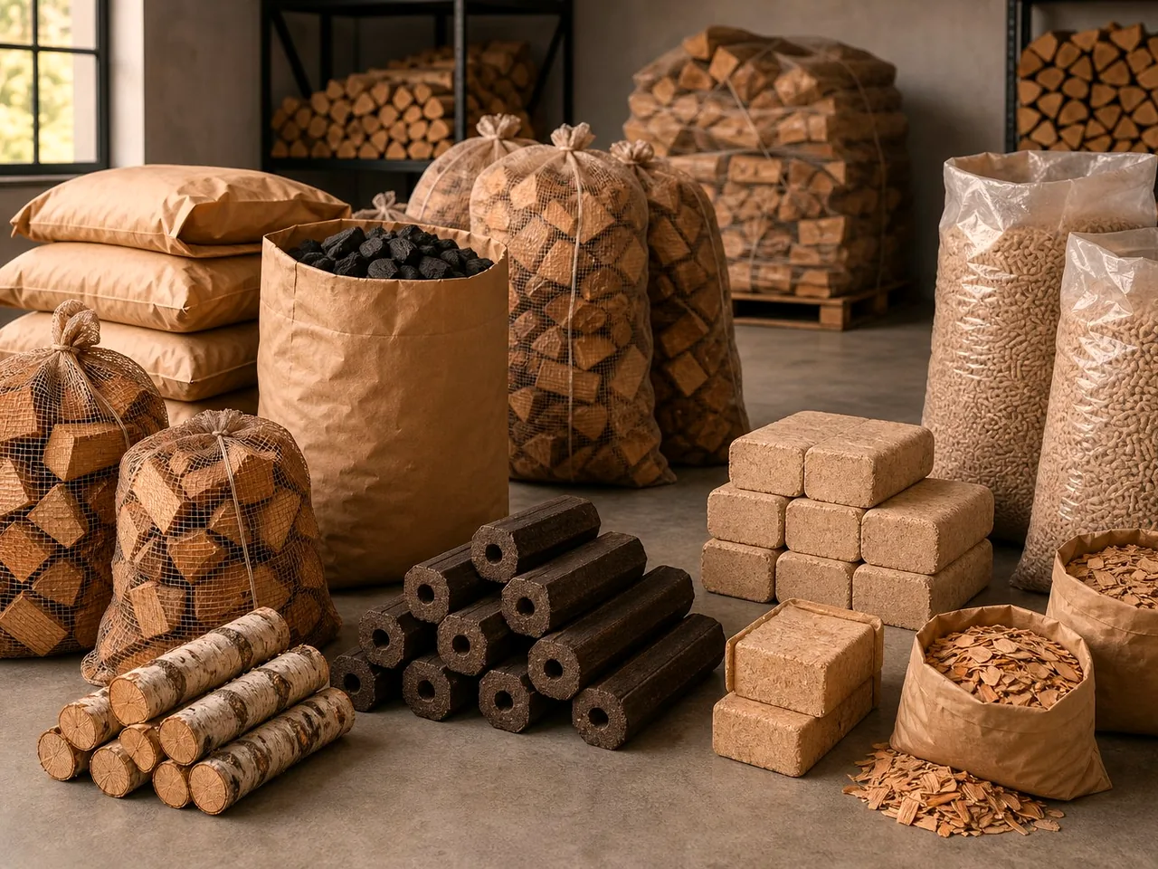 Берёзовые дрова в сетках 40 л в Успенском
